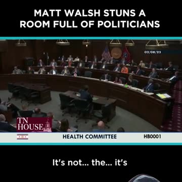 Matt Walsh Leaves Politicians Speechless