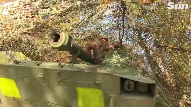 Ukrainian troops shell Russian position north of Kherson
