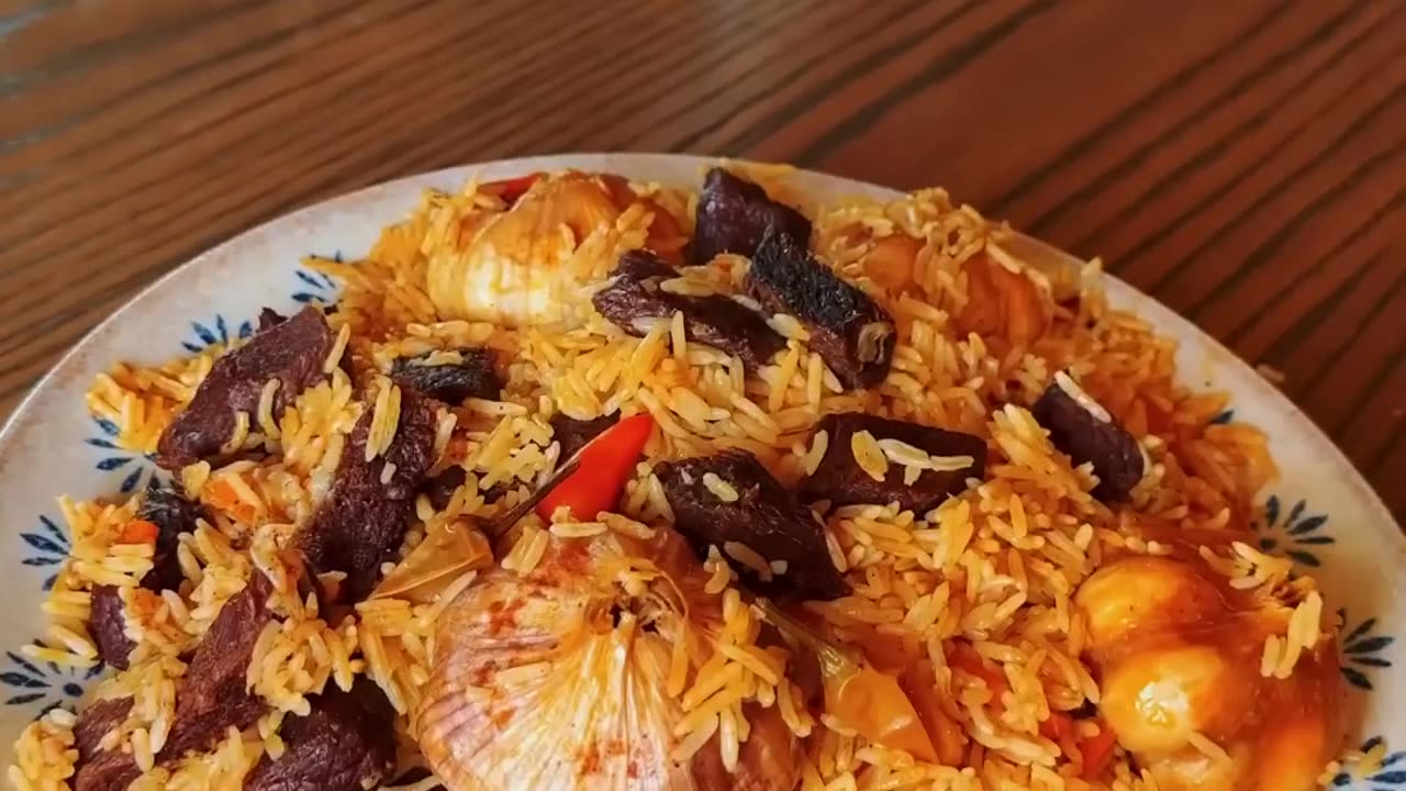 özbek pilavı ---- طبق من اوزبكيستان _uzbekistan _abirzkitchen