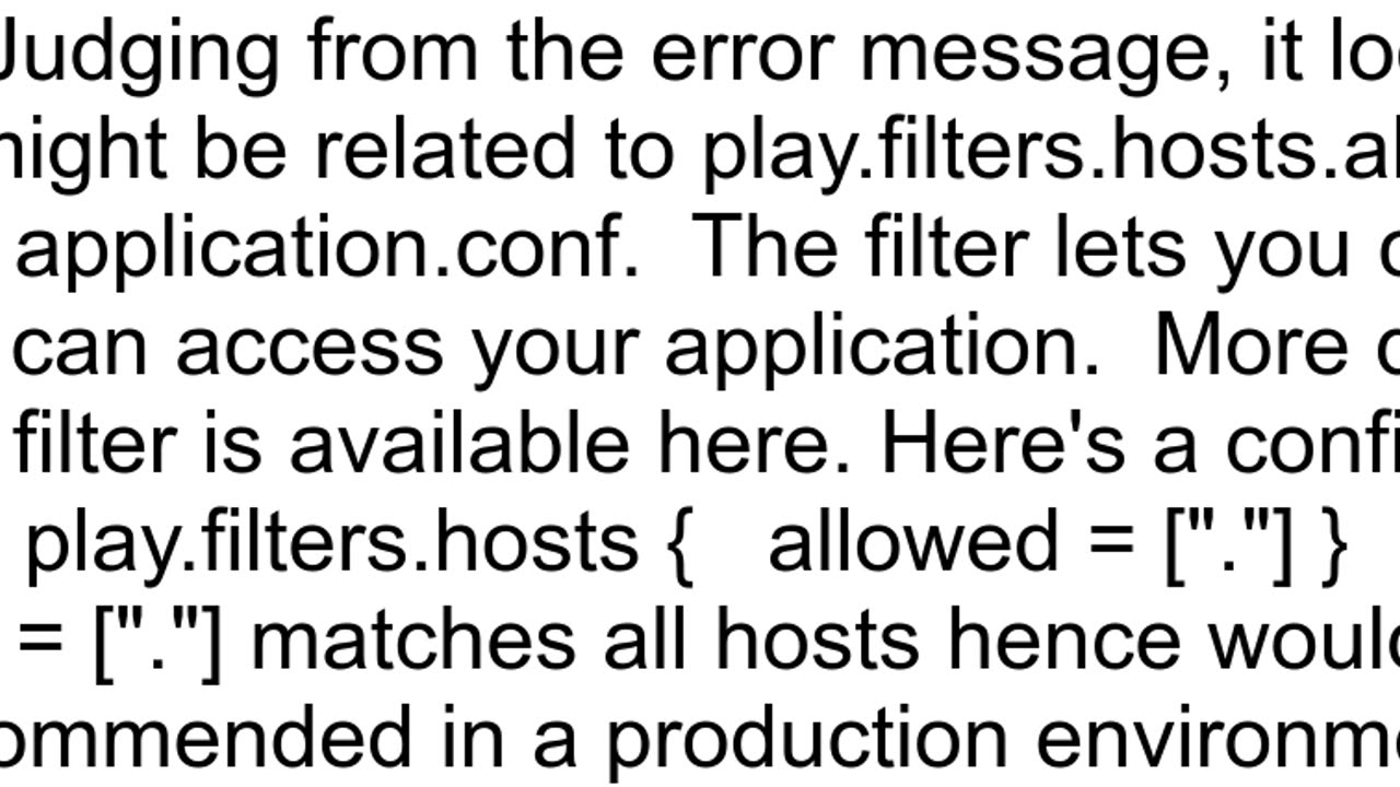 quothost not allowedquot error when deploying a play framework application to Amazon AWS with Boxfu