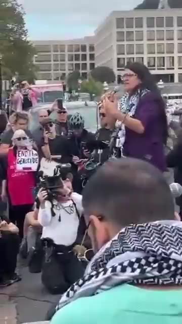 Squad Rep. Rashida Tlaib to crowd moments before pro-Hamas insurrectionists stormed US Capitol: