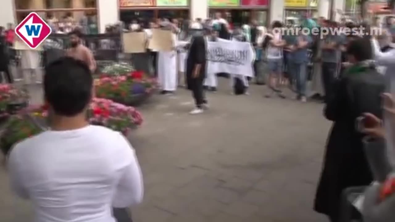 Pro-ISIS demonstratie in Haagse Schilderswijk