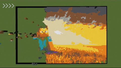He got banned for this minecraft art