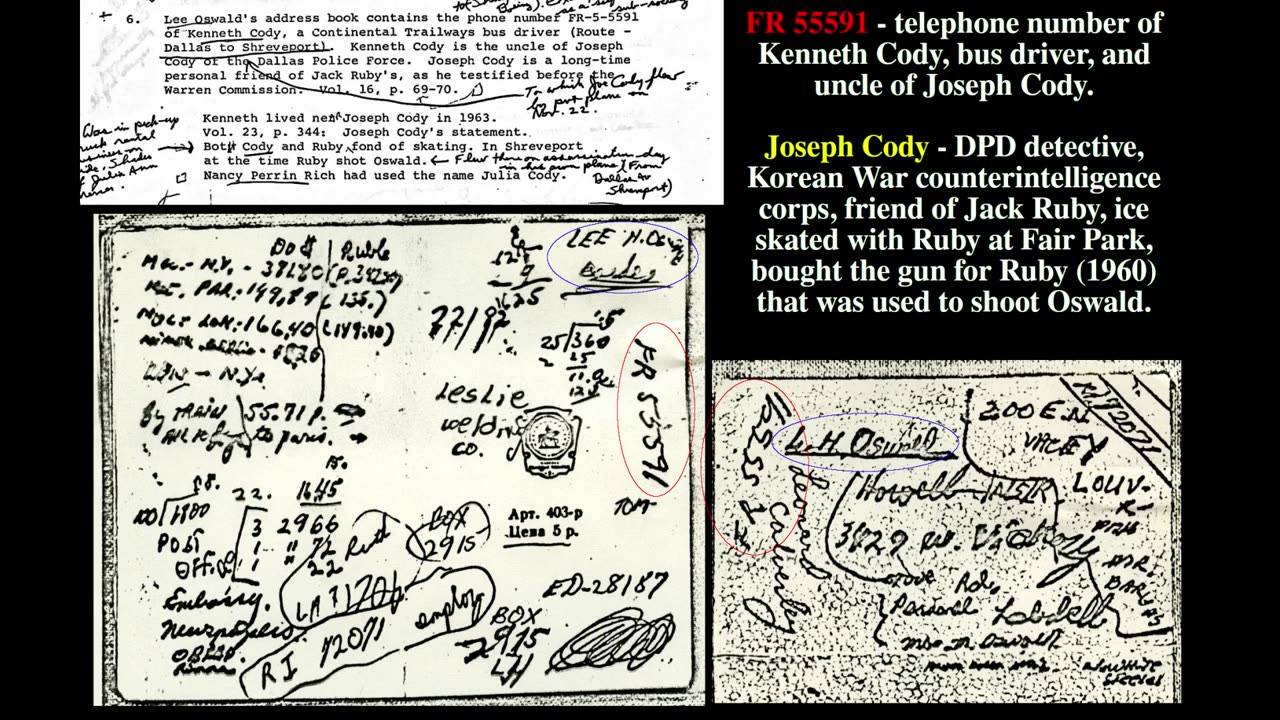 FR-5-5591: From Oswald Through Cody To Ruby With Love