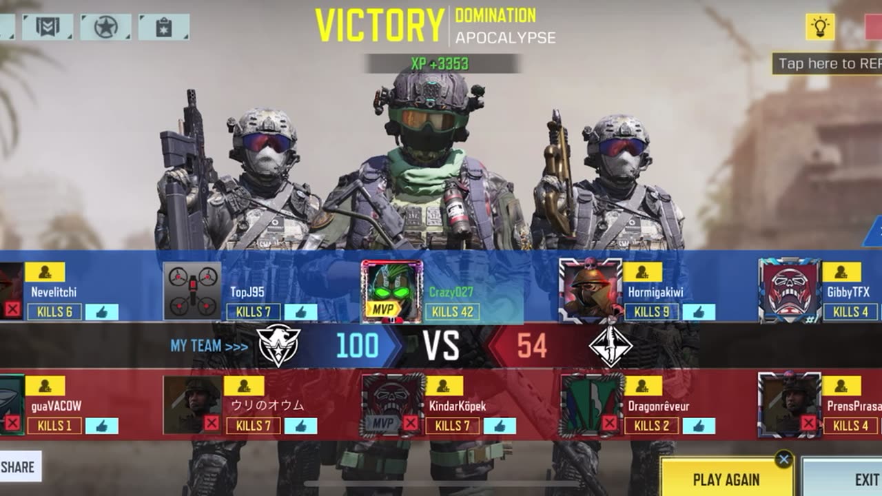 COD MOBILE-NUKE FINISH-42-0-Map Apocalypse