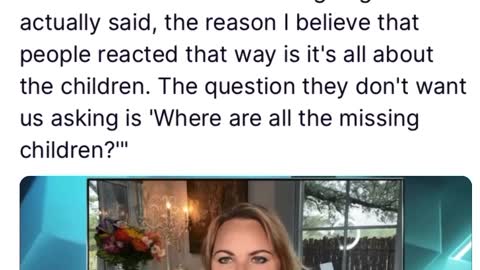 WHERE ARE ALL THE MISSING CHILDREN? DID YOU EAT THEM?