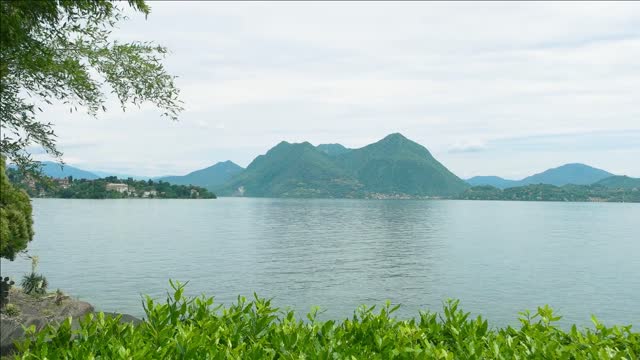 scenic view of lake maggiore nature and sky italy