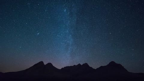 Milky way seen at night
