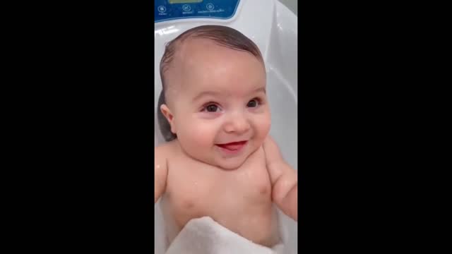 cute Baby bath smile #shorts #cute #cutebaby #unitedstates
