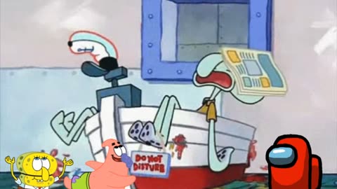 SpongeBob And Patrick Are Pretending To Be Imposters While Squidward Sleeps On The Job 😴