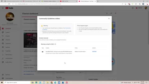LEVEI MAIS UM STRIKE NA MINHA CONRA DO YOUTUBE, ASSIM NÃO DÁ