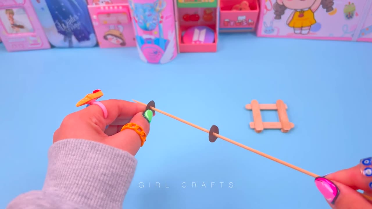 DIY FERRIS WHEEL - POPSICLE STICKS CRAFTS - BFF PHOTO ALBUM