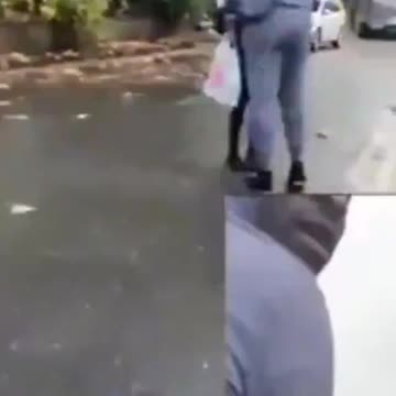 Woman catch invader about to rape a young girl and confronts him as he grabs her by the neck