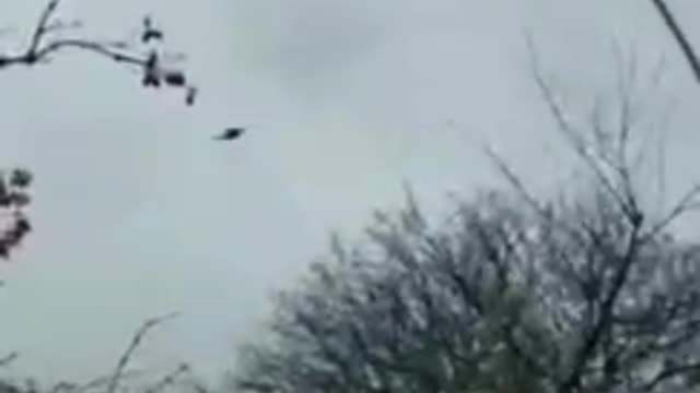 Caliber cruise missile over Zaporozhye today