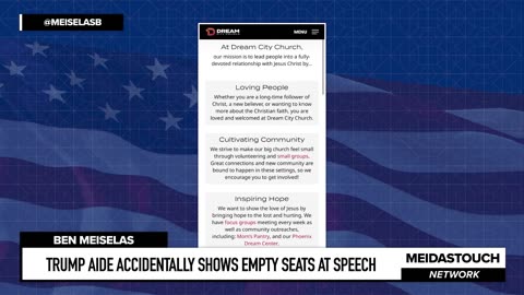 Trump Aide ACCIDENTALLY Shows EMPTY SEATS at Speech