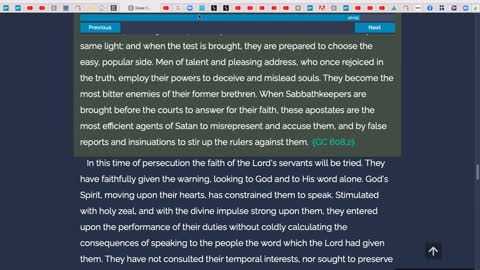 Daniel and Revelation. Saturday 17th December 2022. Brother E. Rainney 6 am