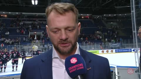 Postgame interviews: Fribourg-Gottéron - Slovan Bratislava