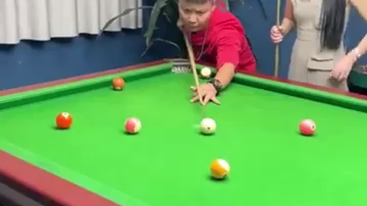 Funny 😂 video billiard game