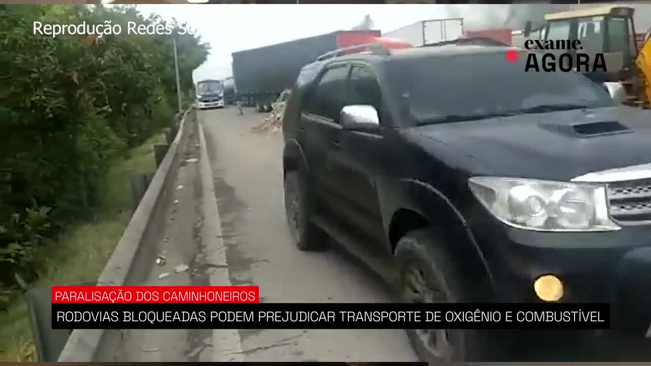 Paralisação dos caminhoneiros: associações alertam para possível falta de combustível e oxigênio