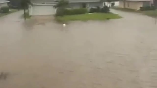 HURRICANE IAN Flooding and wind damage from Cape Coral FL