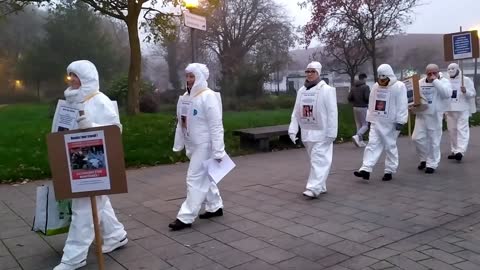 Les Masques BLancs Dunkerque Déambulent dans les rues le 12 novembre 2022