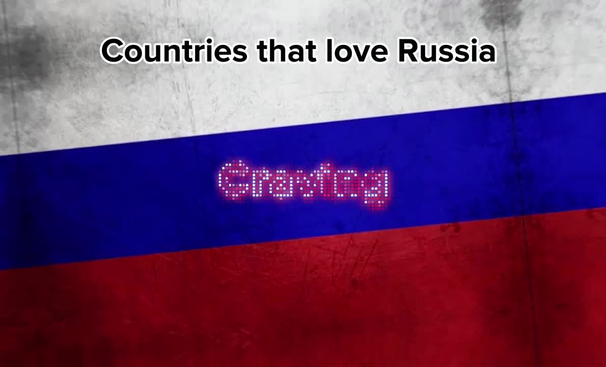 Countries that love Russia ????