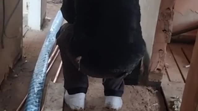 Construction Site Prank - Guy Crumbles in Embarrassment LOL