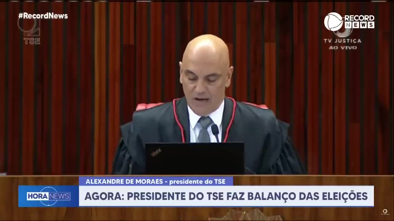 Alexandre de Moraes fala sobre manifestações após o resultado das eleições