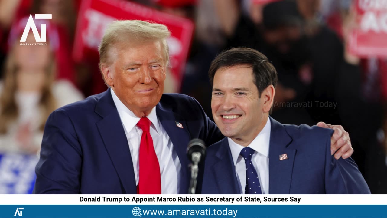 Donald Trump to Appoint Marco Rubio as Secretary of State, Sources Say | Amaravati Today