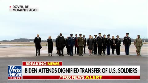 Biden attends dignified transfer of US soldiers killed in Jordan drone attack