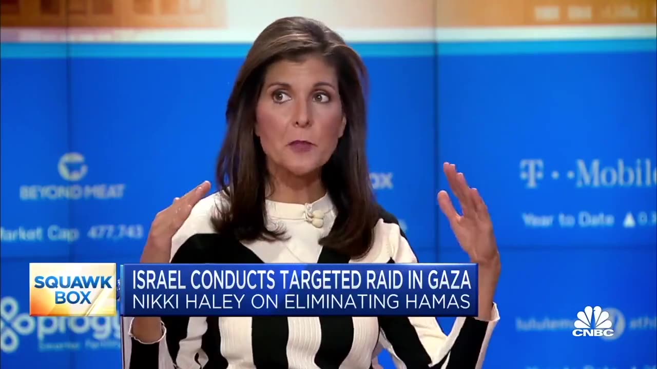 "Give Israel whatever they need whenever they need it, no questions asked": Nikki Haley