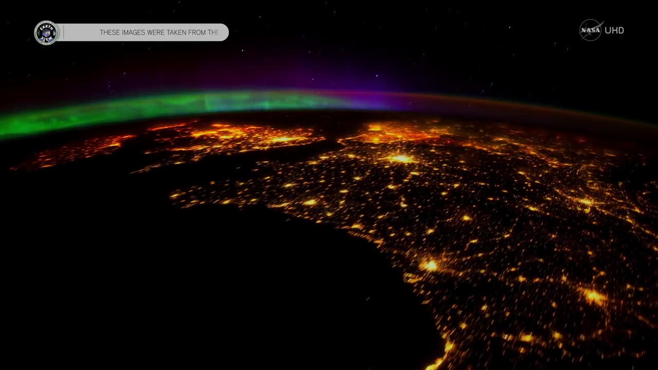 Stunning Aurora Borealis from Space in Ultra-High Definition (4K)