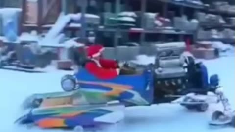 Santa Gets a New Sled