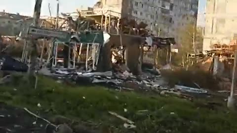 Bakhmut through the eyes of the enemy: ruins, destroyed German armored car ATF Dingo 2.