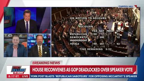 Dr. Gorka: I believe McCarthy will be speaker, but they’re going to pressure him really hard.