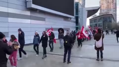 Million Canadians walk with James into Ottawa.!