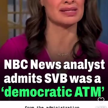 News Anchor says SVB was Democrats ATM