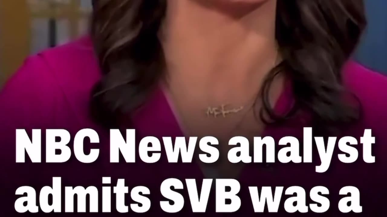 News Anchor says SVB was Democrats ATM