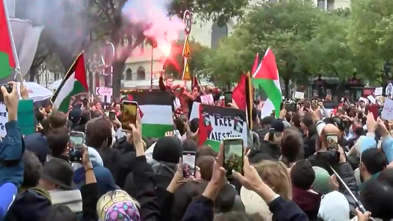 Police clash with protesters at rally for Gaza ceasefire in France