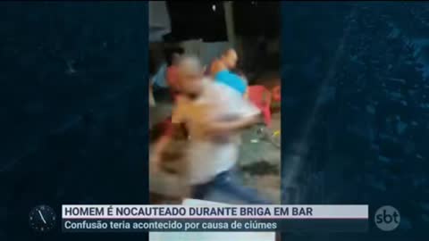 Homem É Nocauteado Por Ciúmes Do Ex De Sua Atual