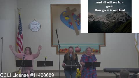 Moose Creek Baptist Church Sing “How Great is Our God” During Service 10-2-2022