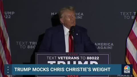 TRUMP MOCKS CHRIS CHRISTIE S WEIGHT #EATINGHABBIT