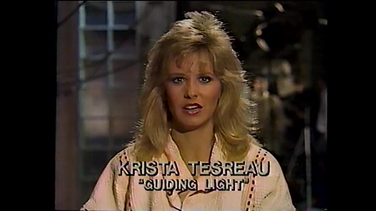 March 21, 1987 - Krista Tesreau of 'Guiding Light' Public Service Announcement