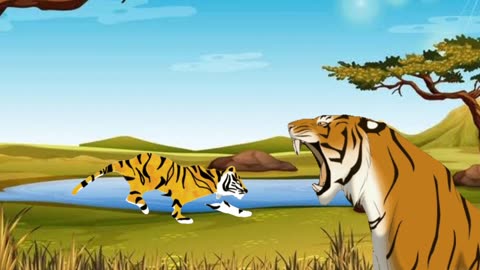 Animasi Cartoon Tiger