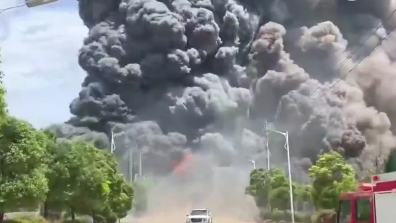 WATCH: Massive explosion in a chemical plant in Guixi, East China's Jiangxi Province