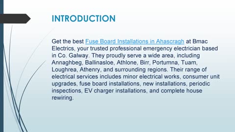 Get the best Fuse Board Installations in Ahascragh