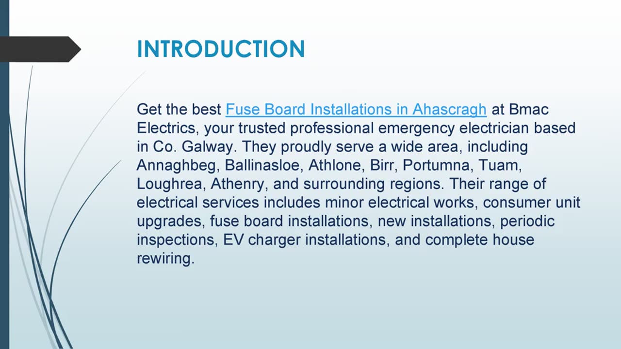 Get the best Fuse Board Installations in Ahascragh