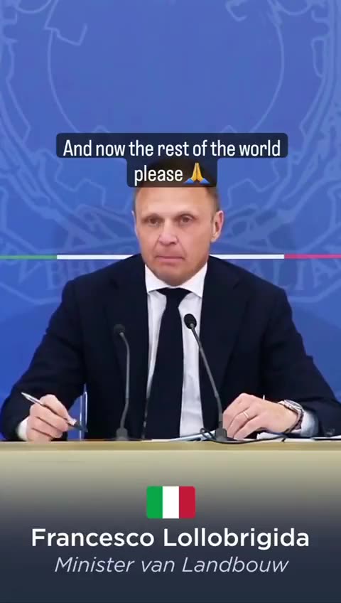 🇮🇹 Giorgia Meloni ban synthetic meat… as first Nation .. fuck you Bill Gates