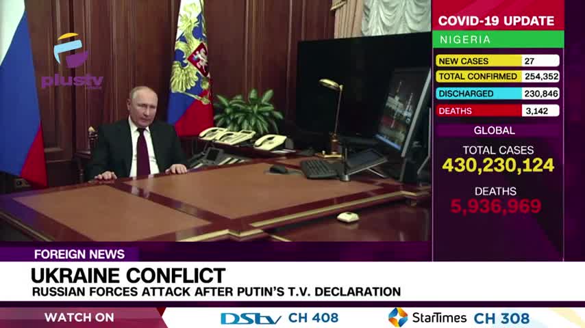 " RUSSIAN MARTIAL LAW DECLARED AGAINST THE UKRAINE"?! | PUTINS TV DECLARTION |