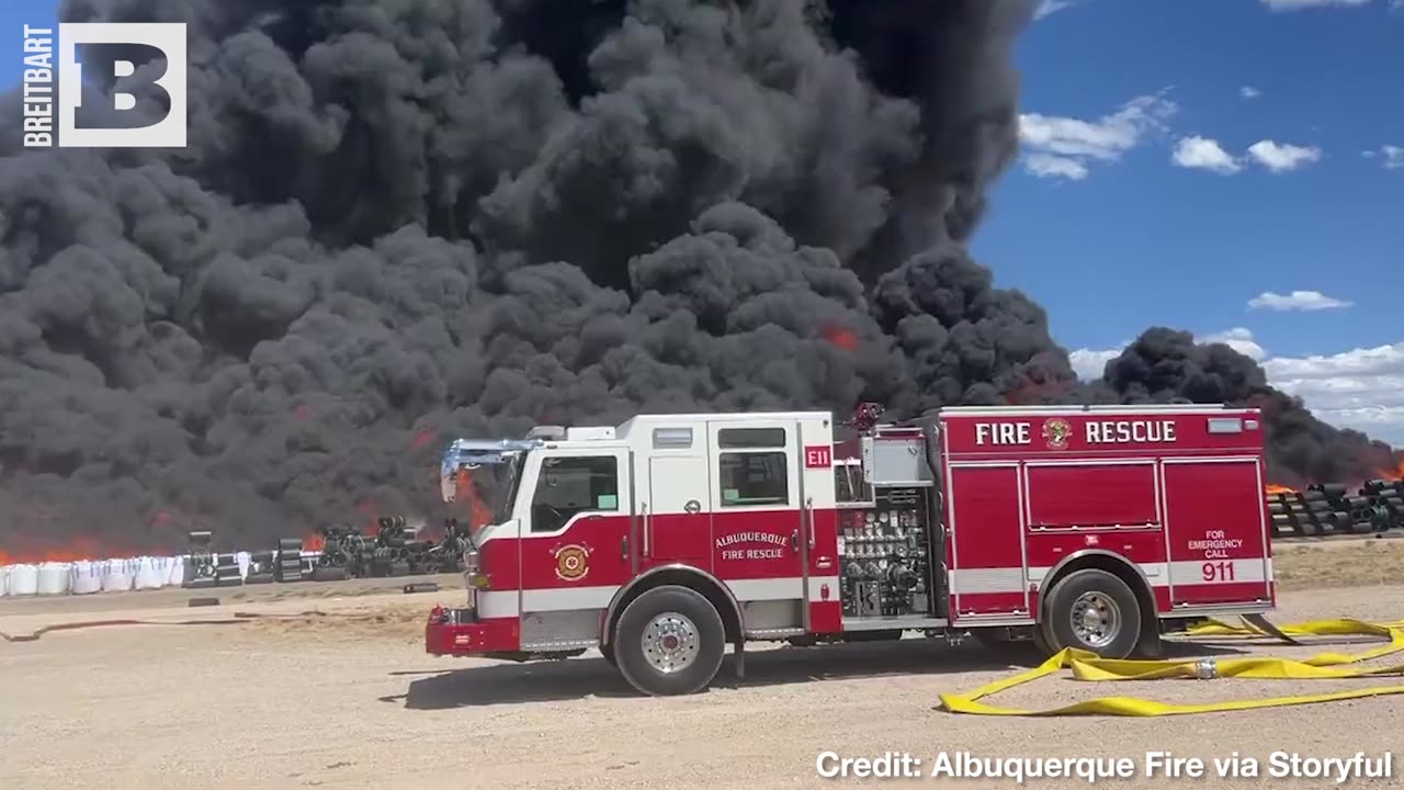 DESERT BOOM! Smoke Billows from New Mexico Recycling Plant Fire